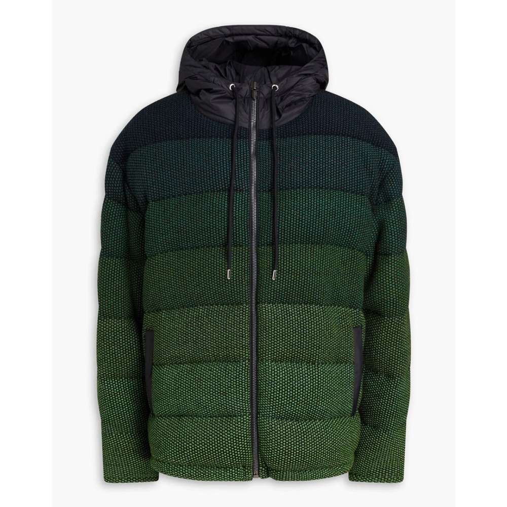 NWT Missoni Dégradé quilted bouclé-knit hooded down jacket $2060